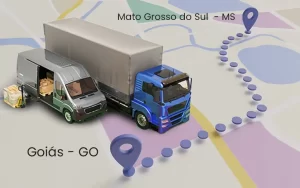 Transporte de Carga de Mato Grosso do Sul até Goiás