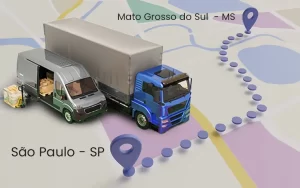 Transporte de Carga de Mato Grosso do Sul até São Paulo